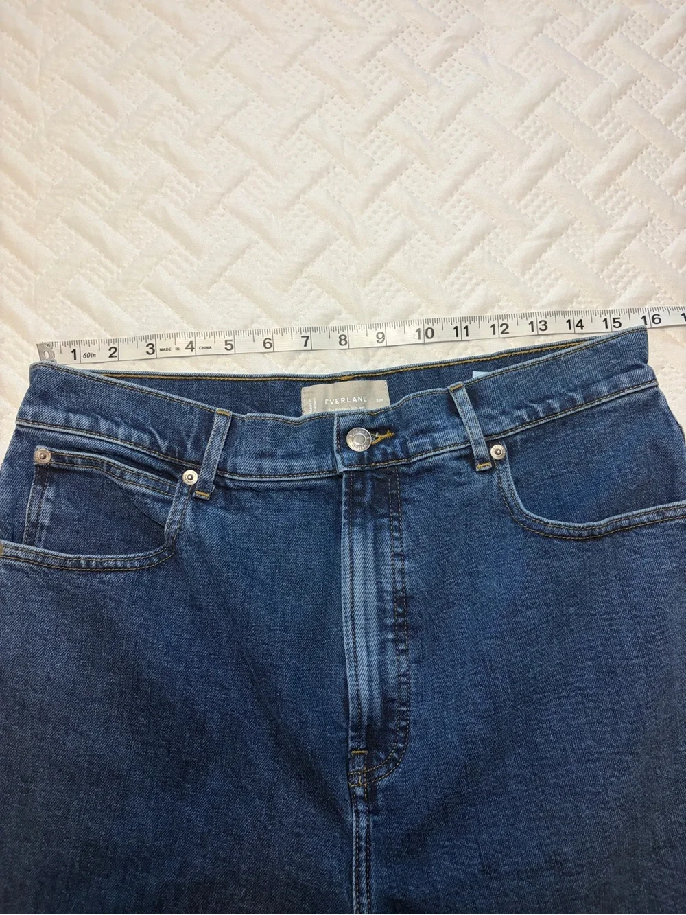 Everlane | The Way High Slim Jeans - Straight Leg - High-Rise - Medium Blue